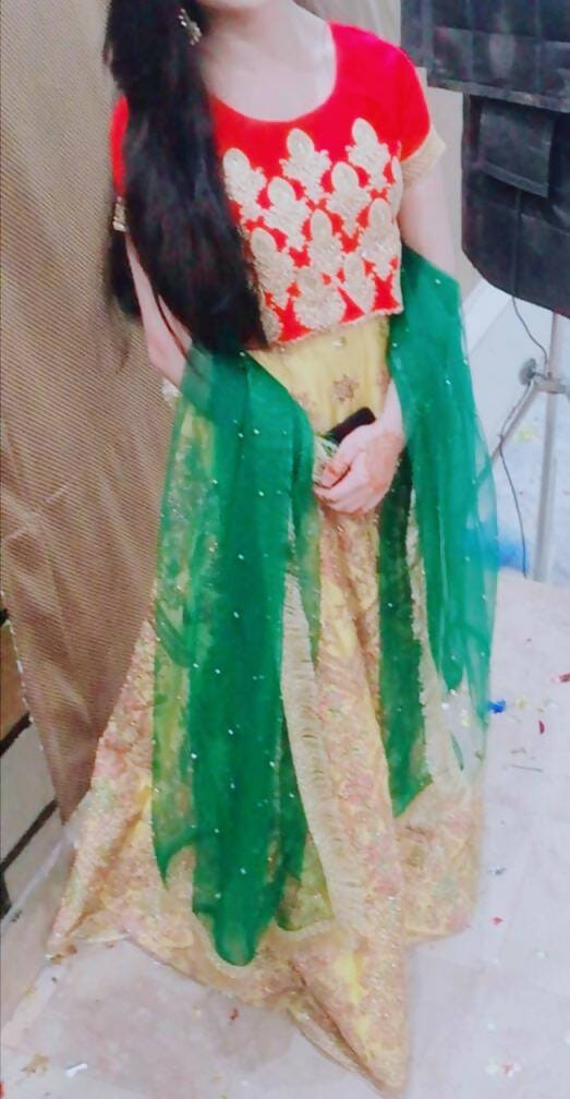 Stylish Embroidered Lehnga Choli | Women Locally Made Formals | Small | Preloved