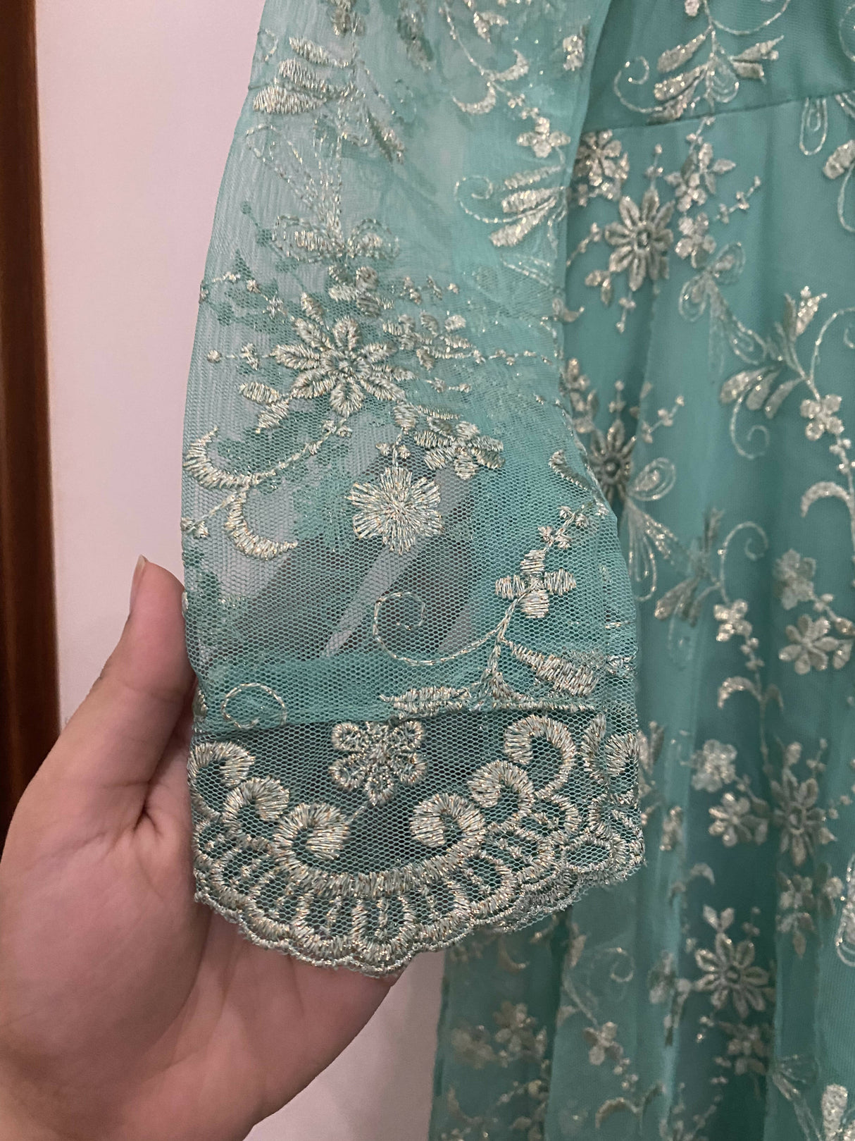 Turquoise Maxi | Women Frocks & Maxis | Small | Preloved