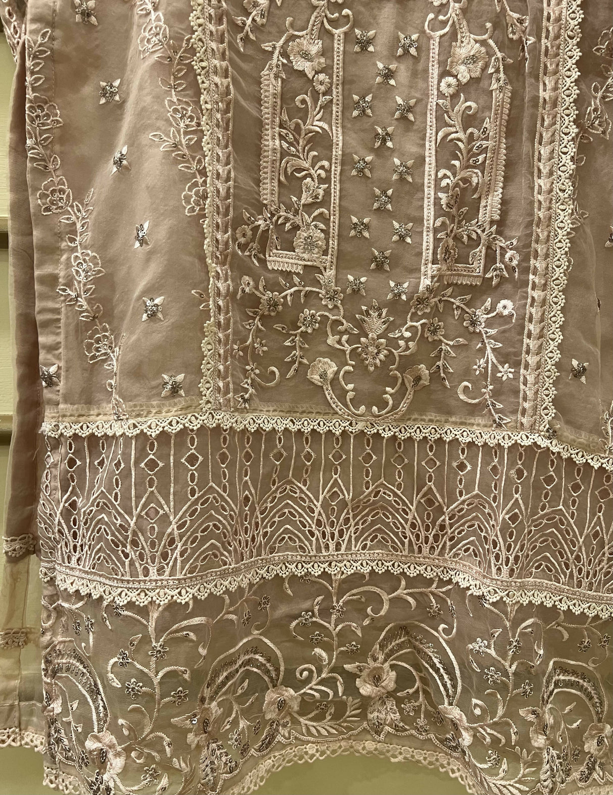 Sadabhar | Hand Embroidery Work Formal Dress | Women Branded Formals | Medium | Worn Once