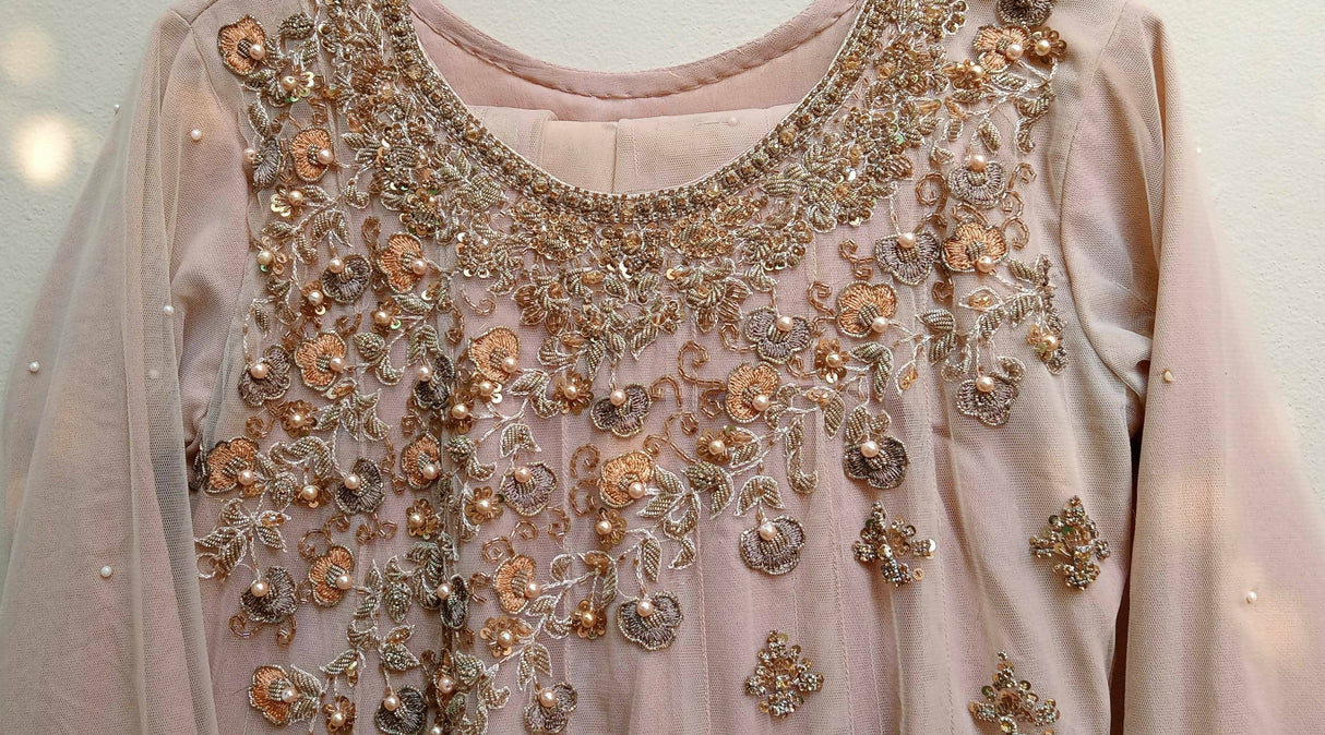 Tea Pink 3 Piece Frok | Women Locally Made Formals | Small | Preloved