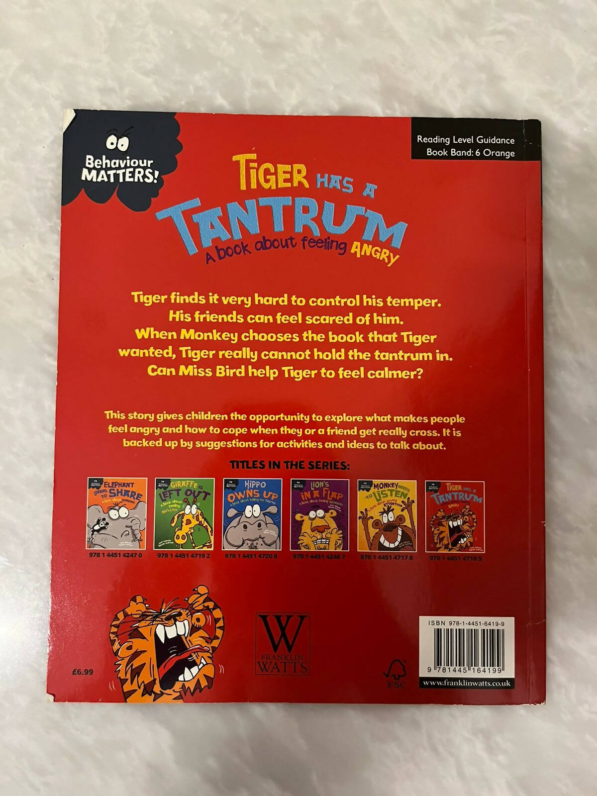 Tiger Has A Tantrum Book | Books | Brand New