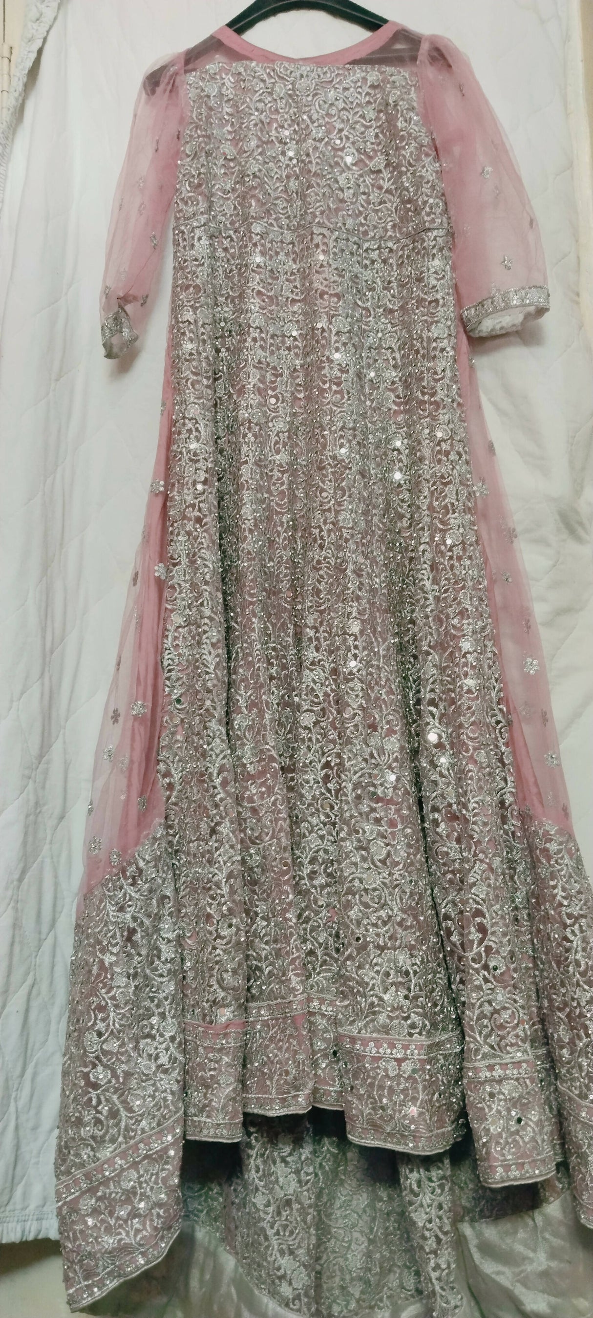 Maxi, Purplish Pink Embroidered | Women Frocks & Maxis | Large | New