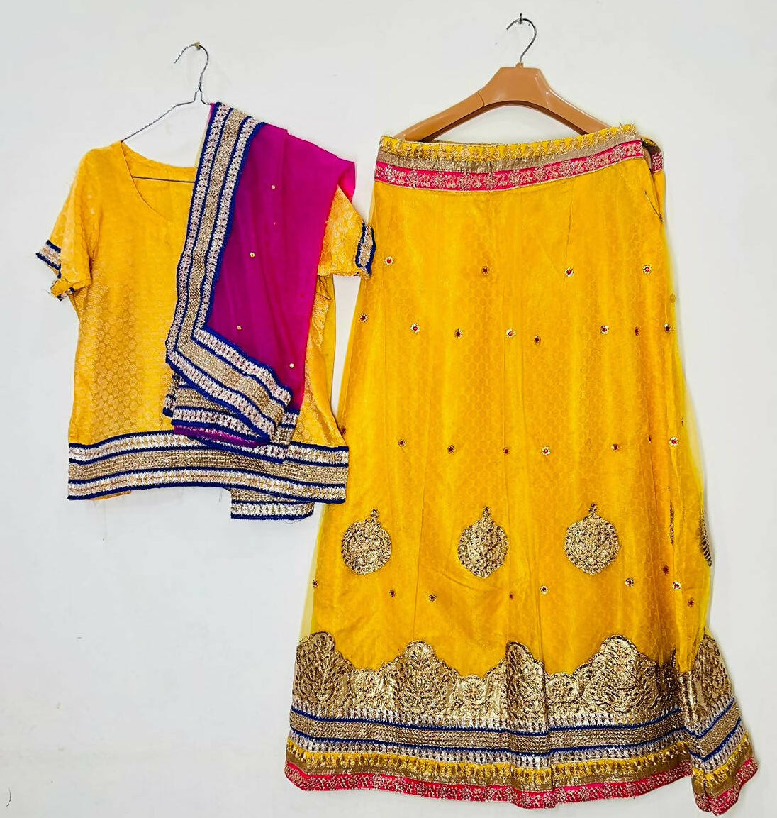 Yellow Stunning Mehendi Lehnga | Women Bridals | Medium | Worn Once