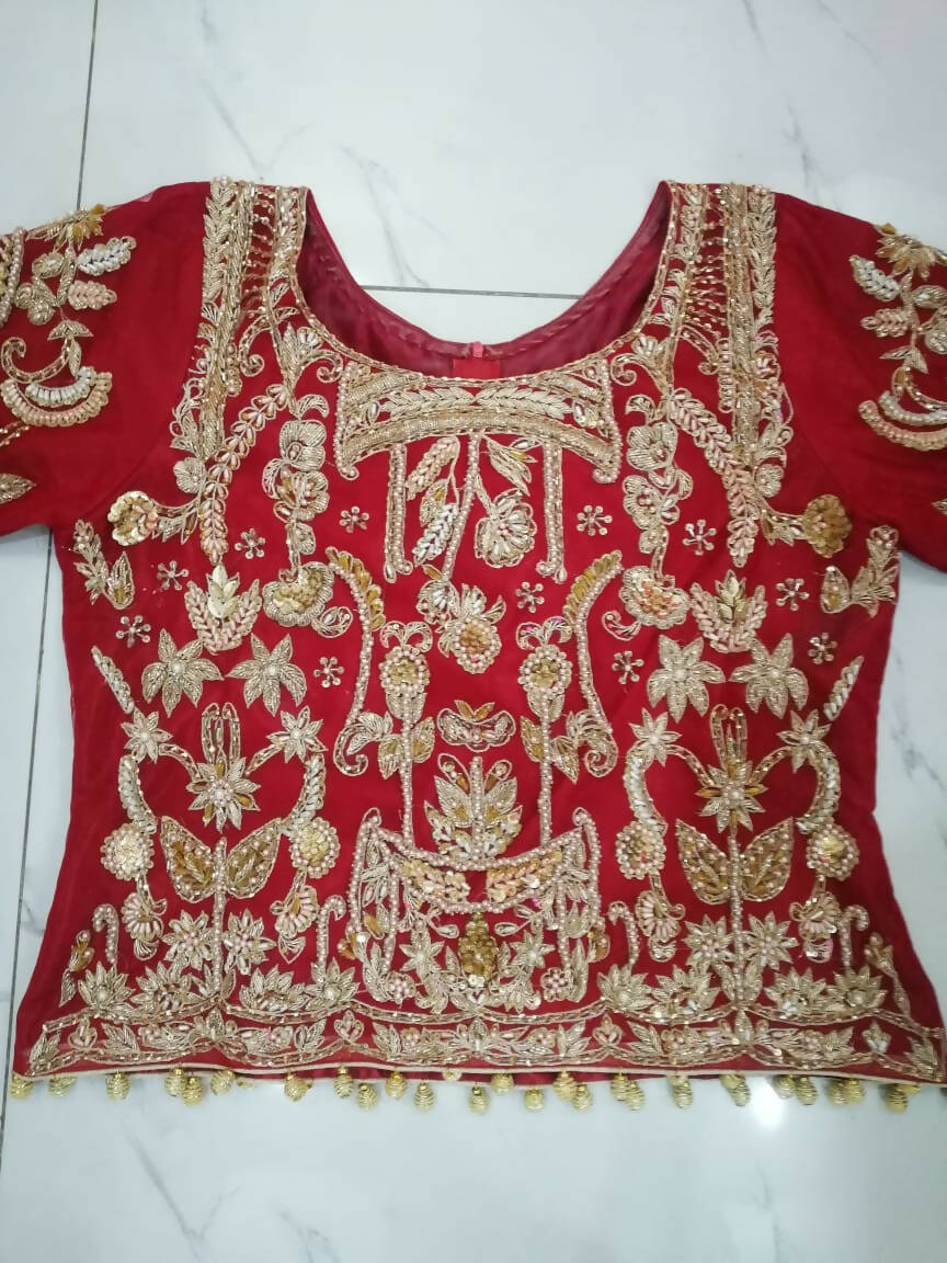 Red Charming Bridal Lehnga | Women Bridals | Medium | Worn Once