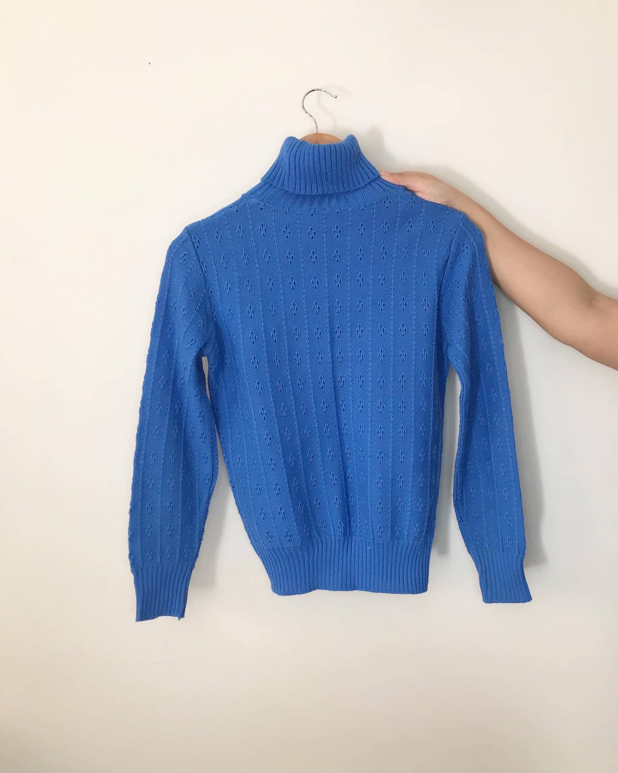 Great Britain | Blue Acrylic Turtleneck Sweater | Women Sweaters & Jackets | New