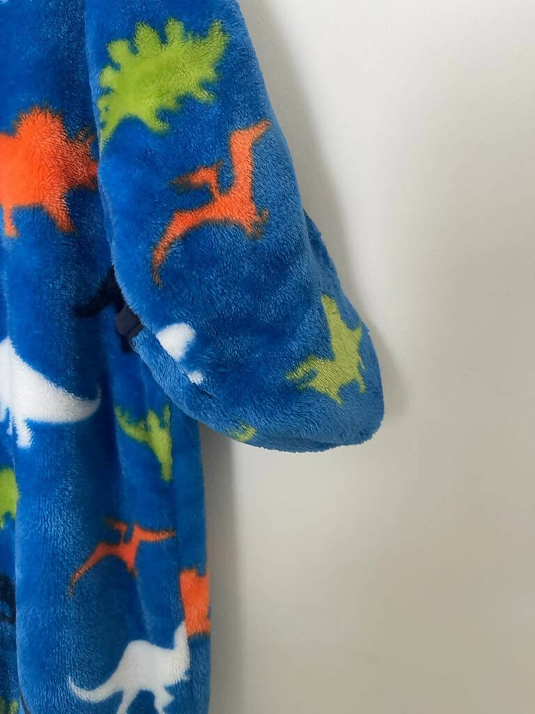 Hatley | Blue fleece warm suit with hoodie (12-18m) | Kids Bodysuits & Onesies | Preloved