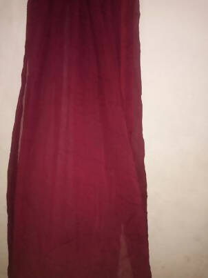 Maroon Cotton Silk Maxi | Women Frocks & Maxis | Medium | Preloved
