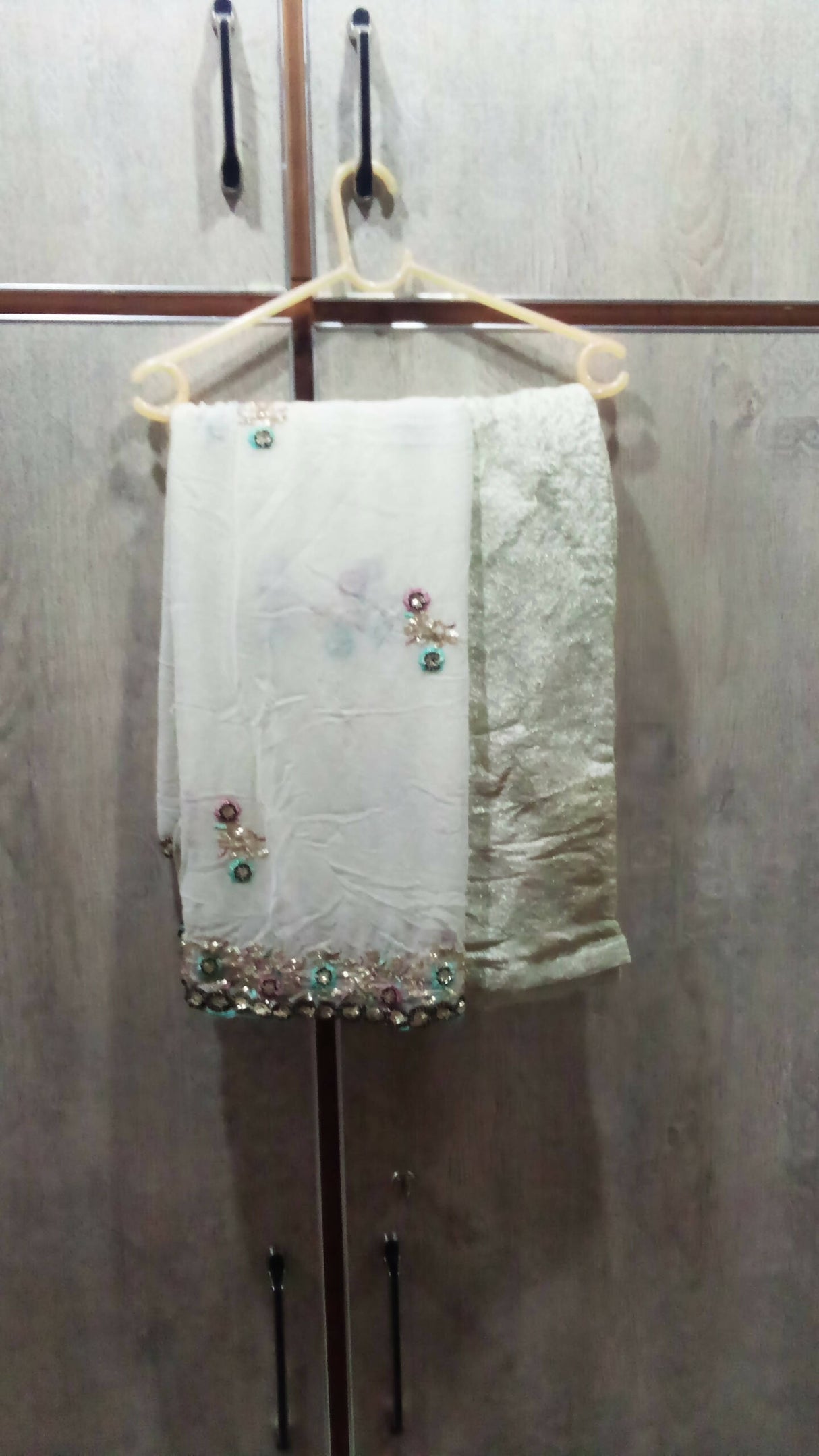 Haseen White Formal Suit | Women Locally Made Formals | Medium | Worn Once