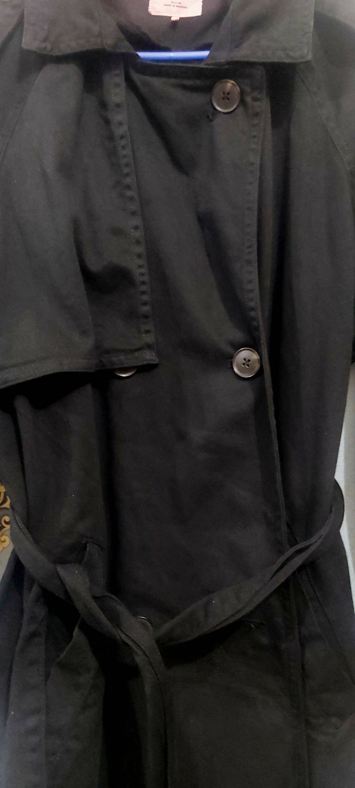 Ethnc | Black Trench Coat (Size: M ) | Women Sweaters & Jackets | Preloved