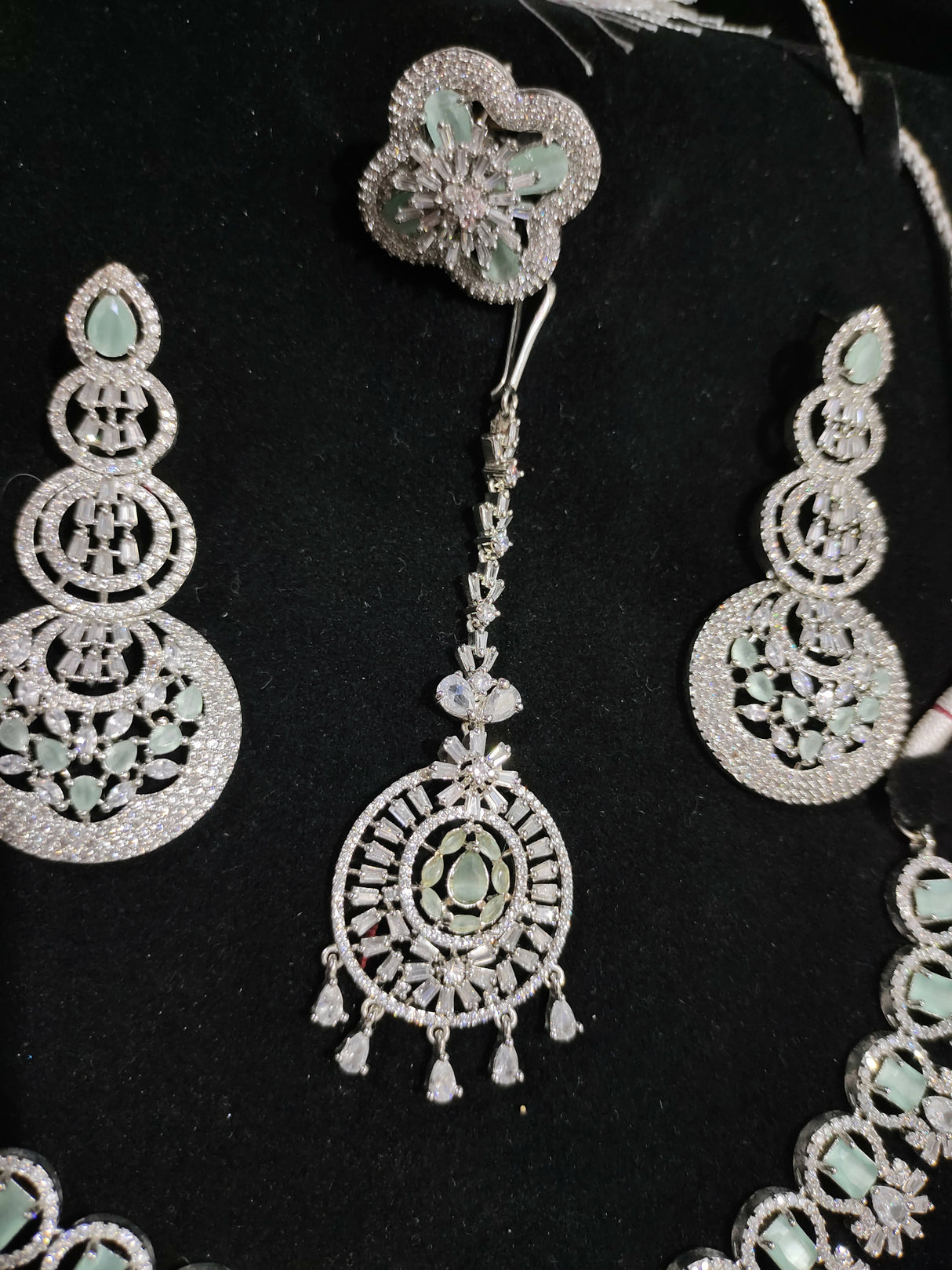 Mint and Silver Bridal Jewelry | Women Jewelry | Preloved