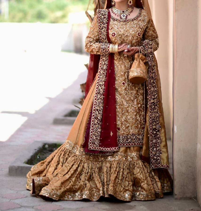 Regal Baraat Suit | Women Bridals | Medium | Worn Once