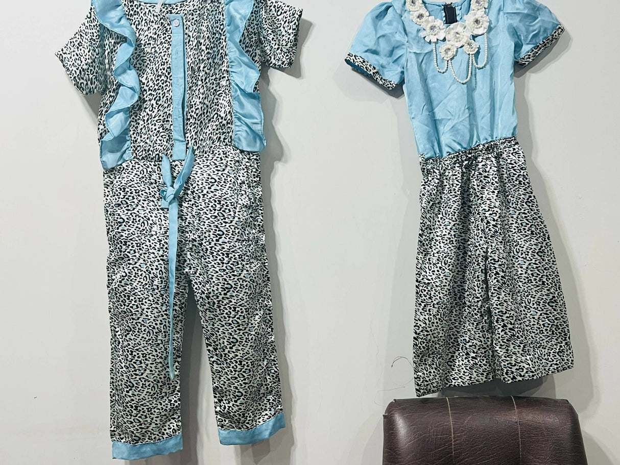 SOHA | Blue Black Designer Jumpsuits | Kids | Girls Skirts & Dresses | 3 & 5 Yrs | Worn Once