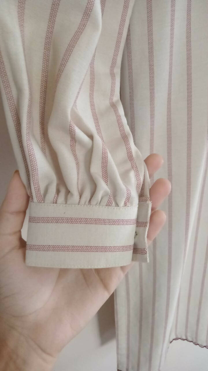 2 PC Striped Matching Kurta | Women Locally Made Kurta | Small | New