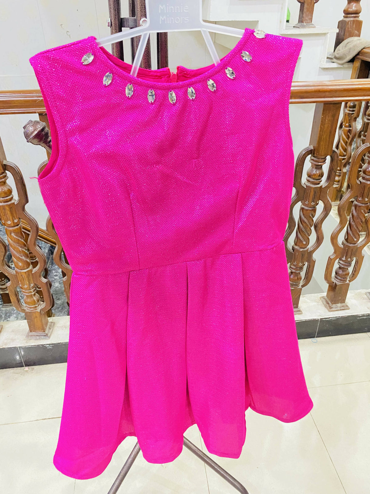 Essentia | Pink Girls Frok | Kids | Girls Skirts & Dresses | Size: 5 to 6 Yrs | Worn Once