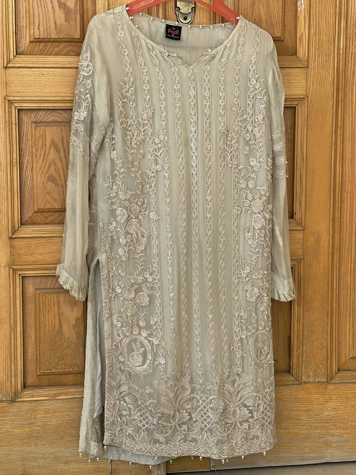 ShapPosh | 3 Pc Embroidered Kurta| Women Branded Kurta | Small | Preloved