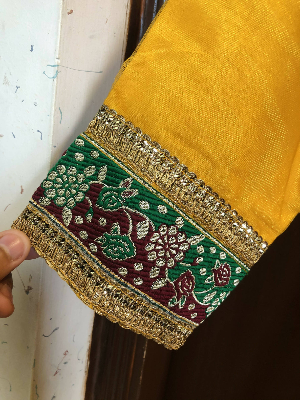 Yellow Angrakha Style Long Frock | Women Frocks & Maxis| Medium | Preloved