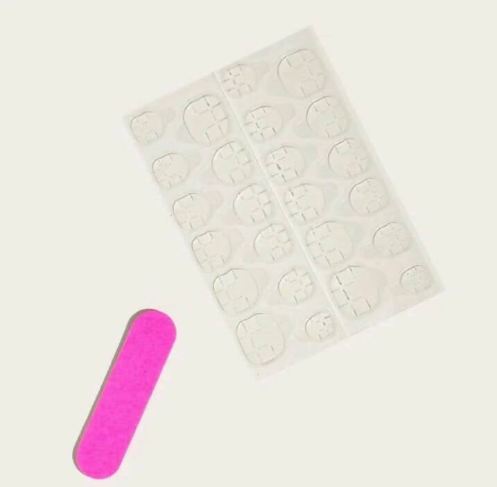 SHEIN | 24pcs short square Fake Nails | Women Beauty | Brand New