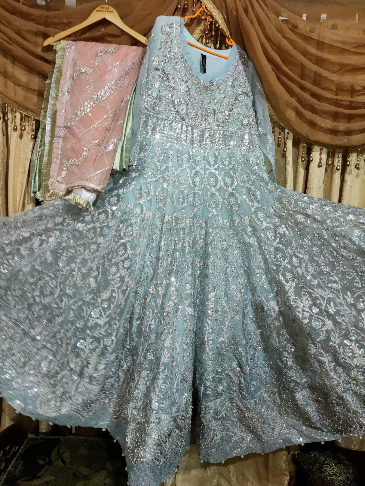 Heavily Embroideredd Maxi | Women Frocks & Maxis | Large | Worn Once