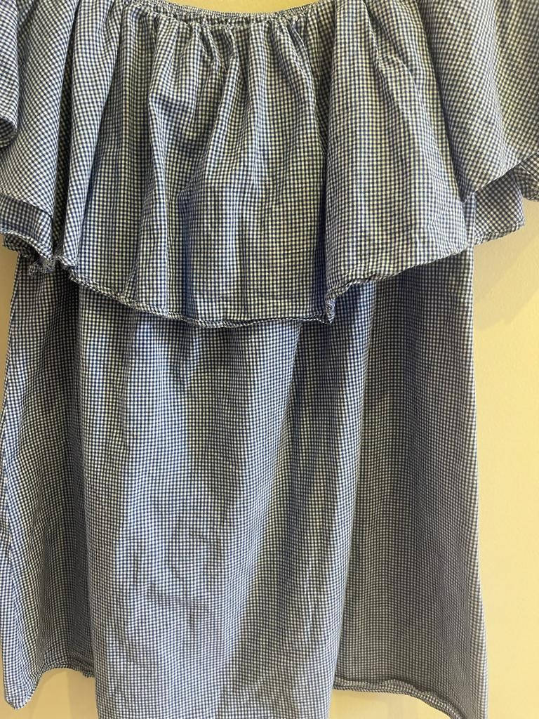 Shein | Blue Checkered Shirt | Women Tops & Shirts | Size Medium | Preloved