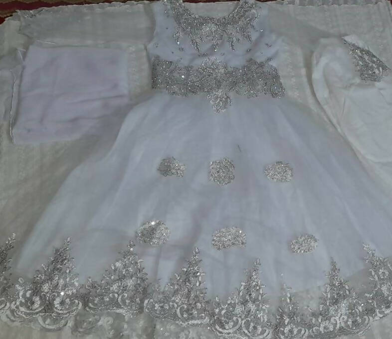 White Frock | Women Frocks & Maxis | Medium | Worn Once