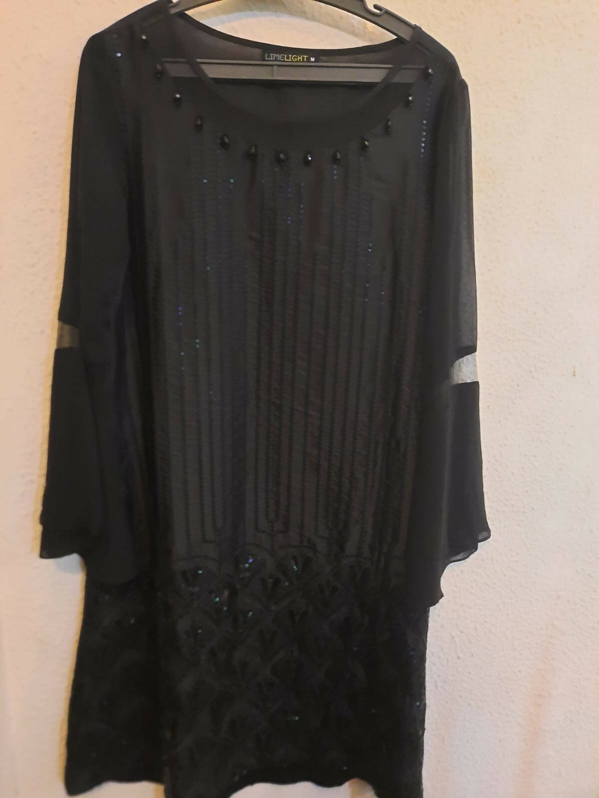 Limelight | Black Silk Kurta | Women Branded Kurta | Medium | Worn Once
