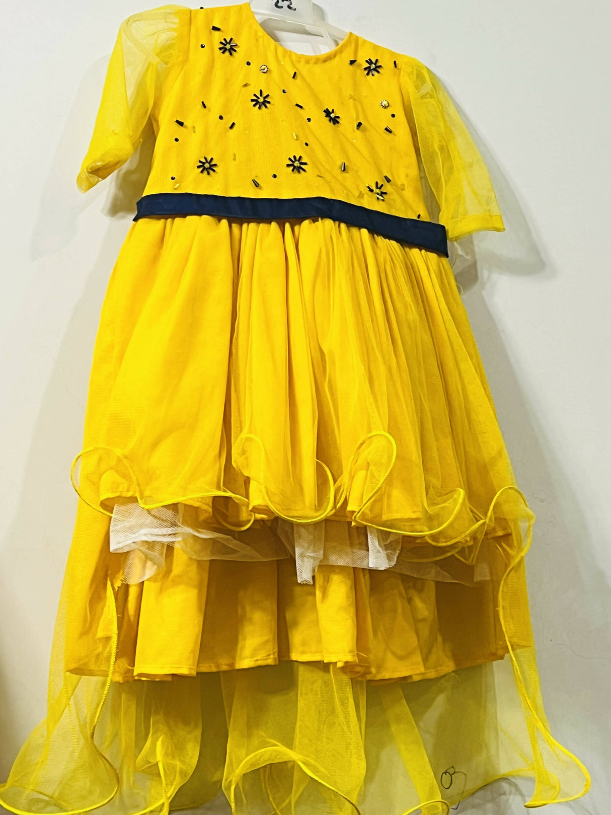 Yellow Frock | Kids | Girls Skirts & Dresses | Size: 2 & 4 Years | Worn Once