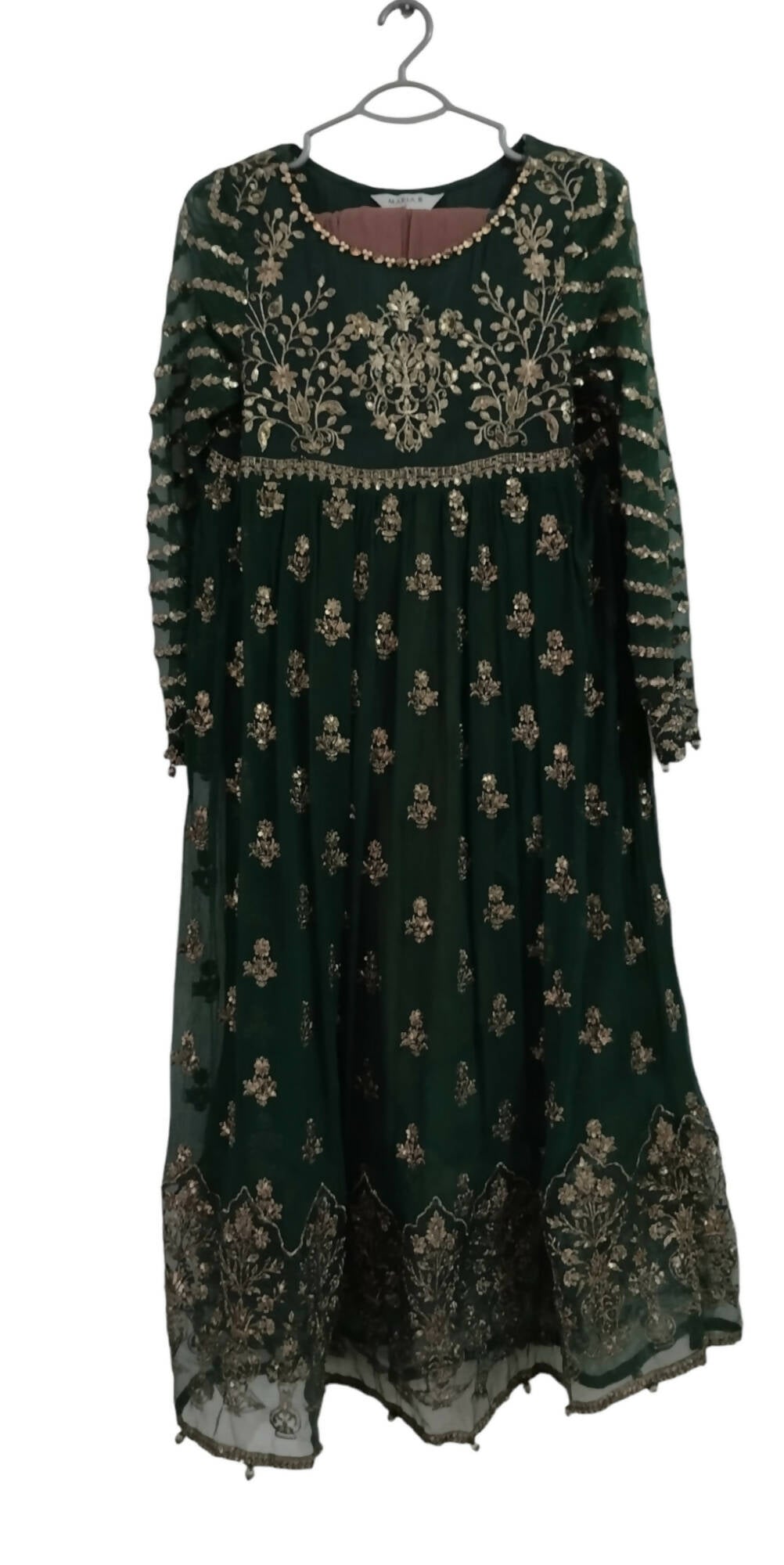 ماریہ بی | سبز 3pc سوٹ | خواتین کے برانڈڈ فارملز | بالکل نیا