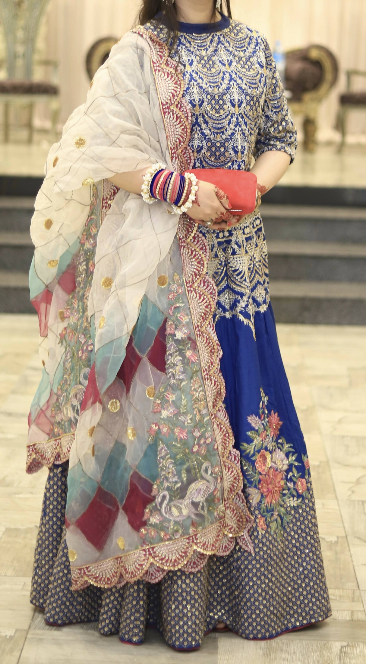 Charizma | Party Wear Lehnga Choli | Women Branded Formals | Medium | Worn Once