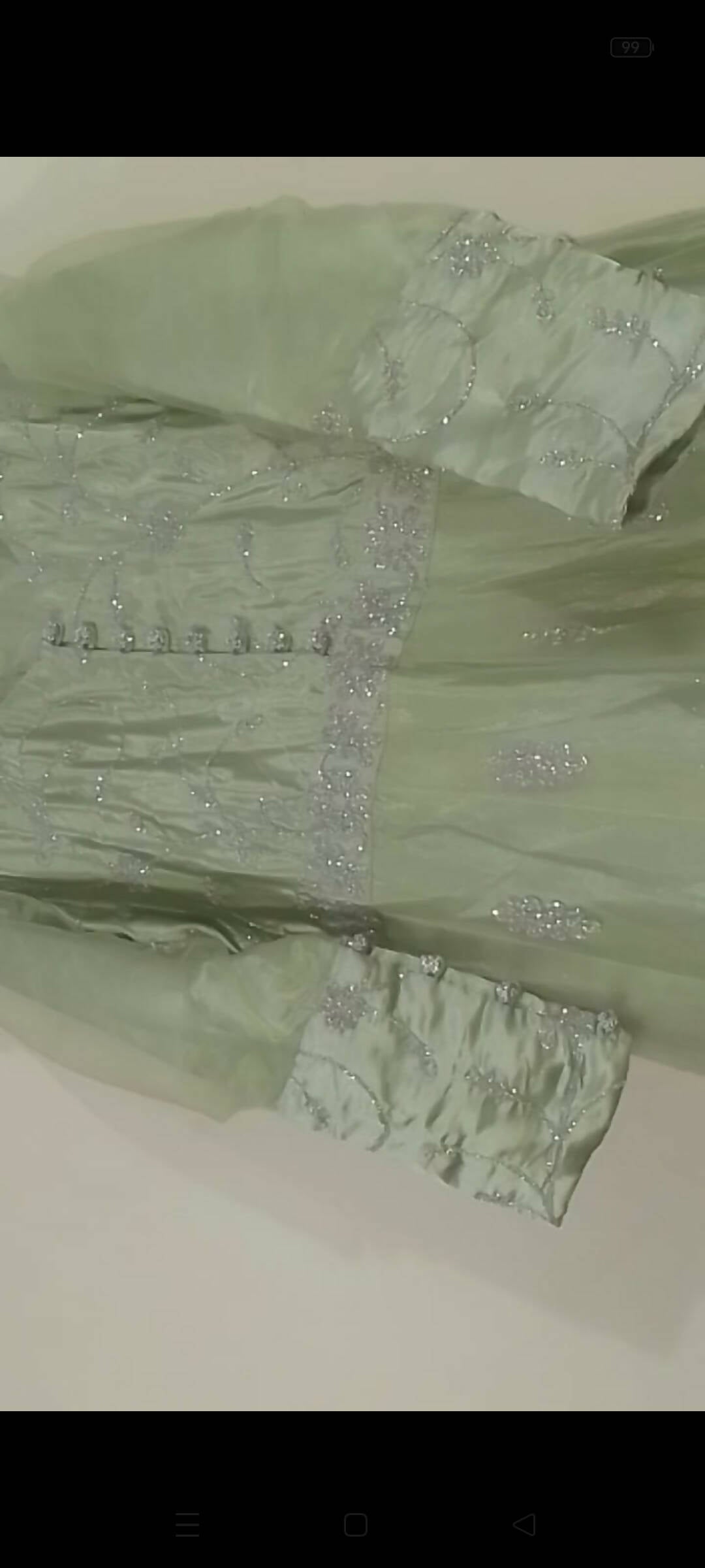 Beautiful Silver Maxi | Women Frocks & Maxis | Medium | Worn Once