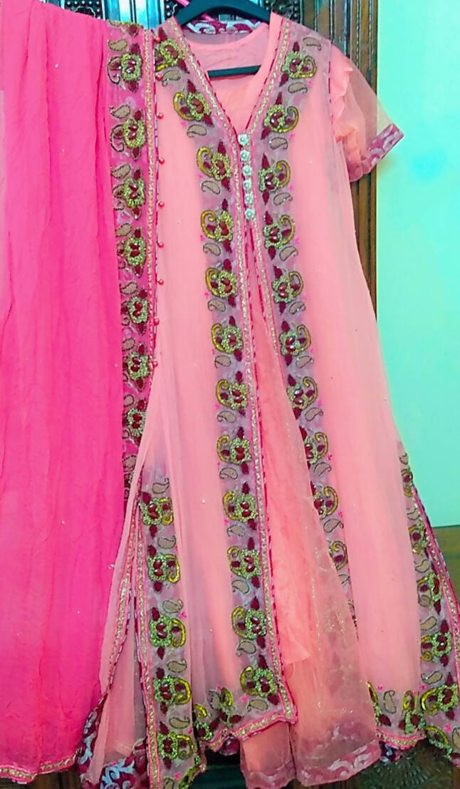 Front open gown Style Frock | Women Locally Made Formals | Medium | Worn Once