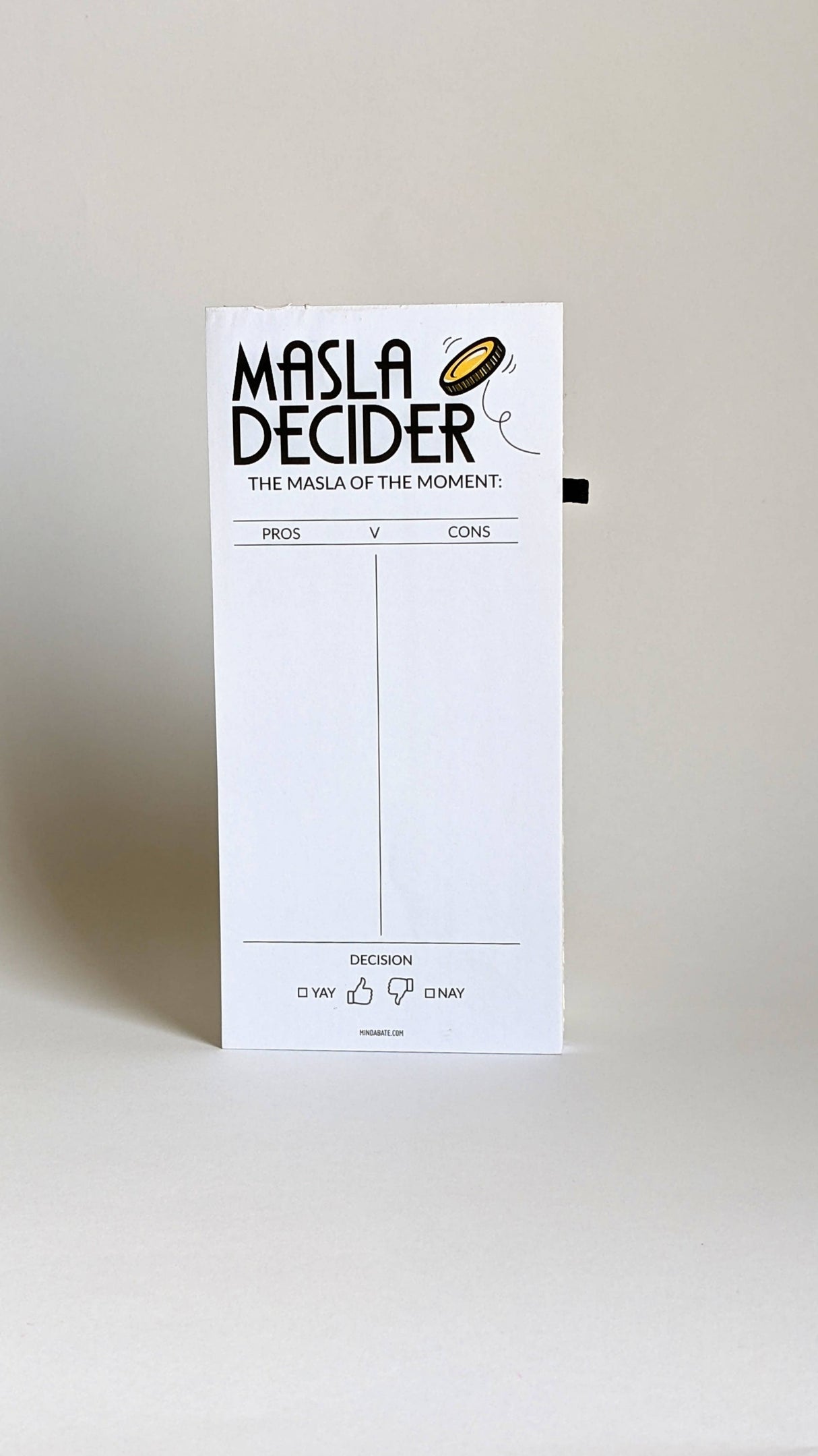 Masla (problem) Decider Notepad