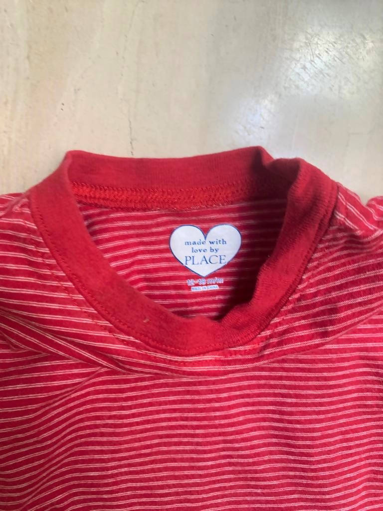 Children's Place | Red Striped Shirt | Boys Tops & Shirts | Preloved
