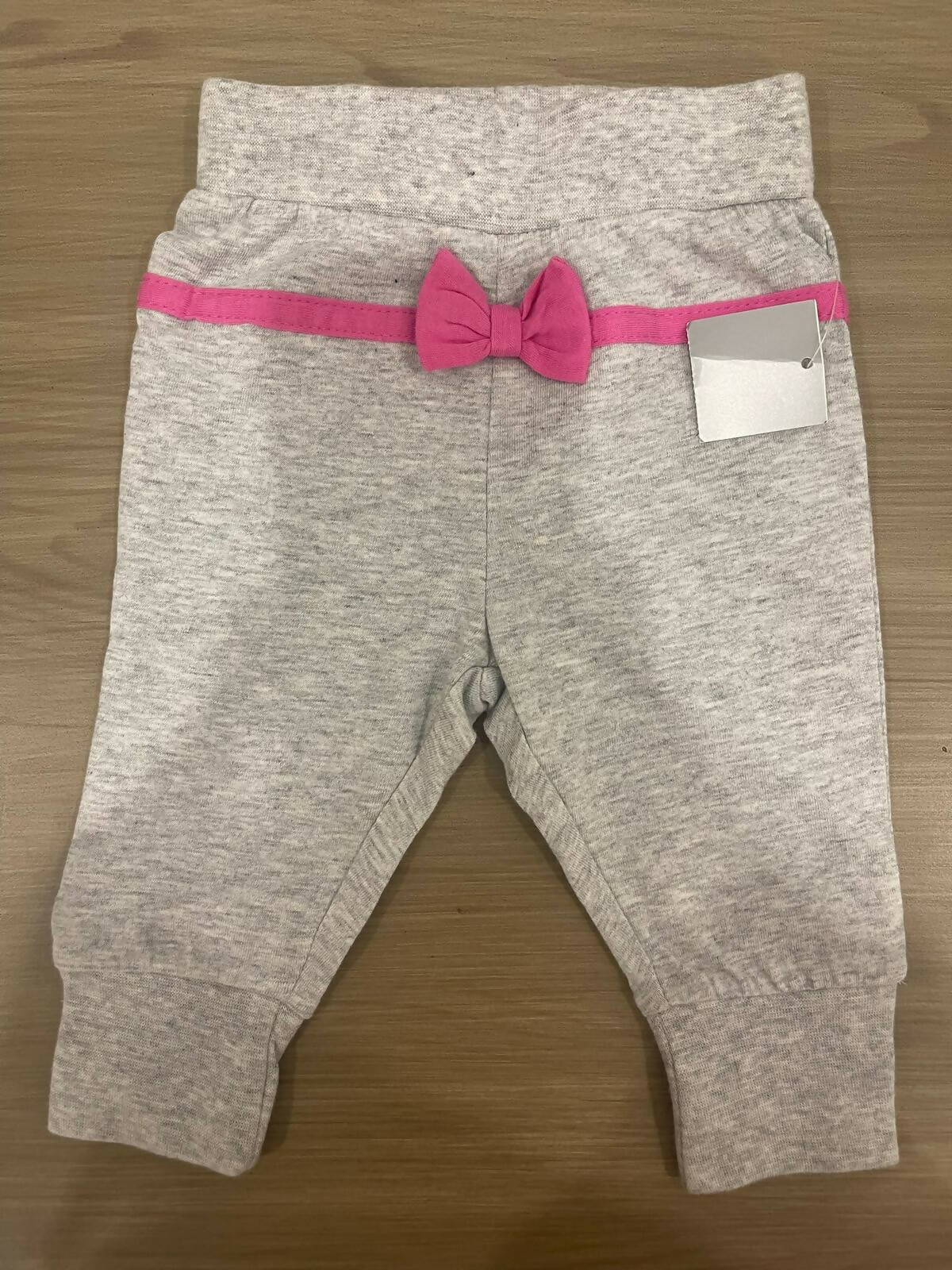 Macy's | Pink & Grey Pack of 2 Pants | Size: 0-3 months | Baby Bottoms | Brand New