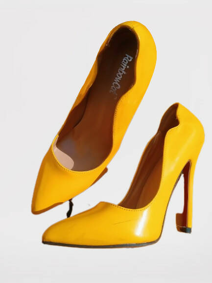 Yellow Heels | Women Shoes | Size :37 | Preloved