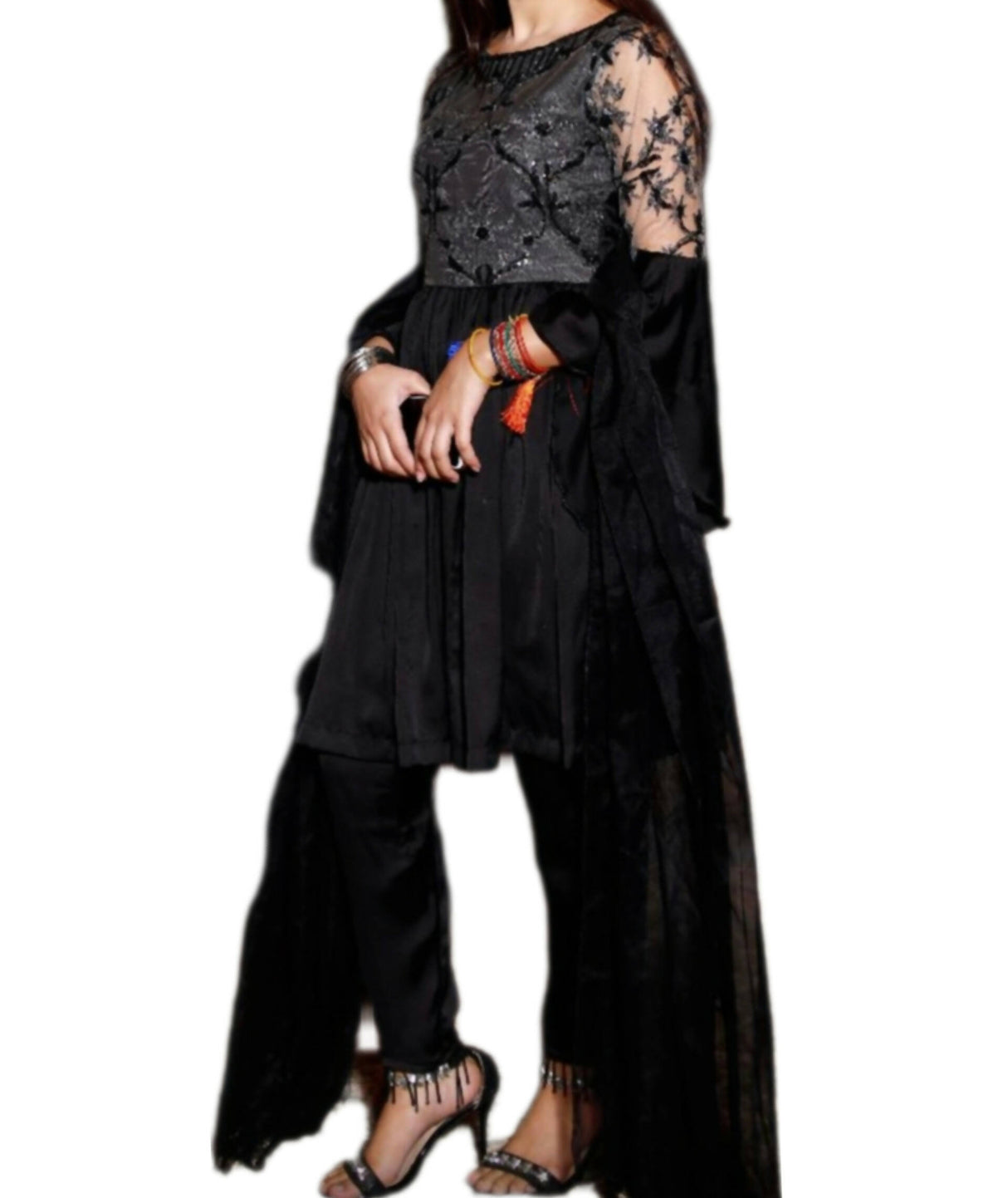 Black Short frock | Women Frocks & Maxis | Small | Worn Once