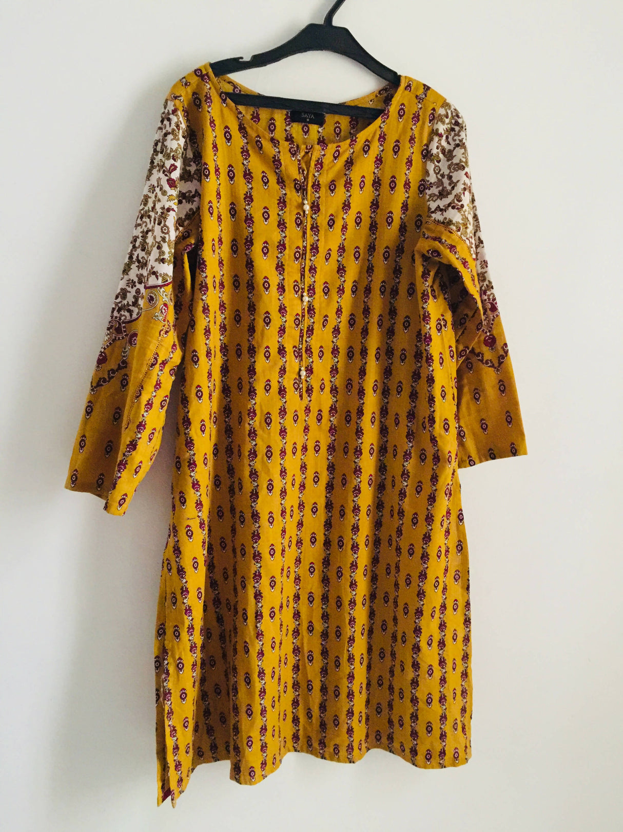 Saya | Mustard Kurta | Women Branded Kurta | Small | Preloved