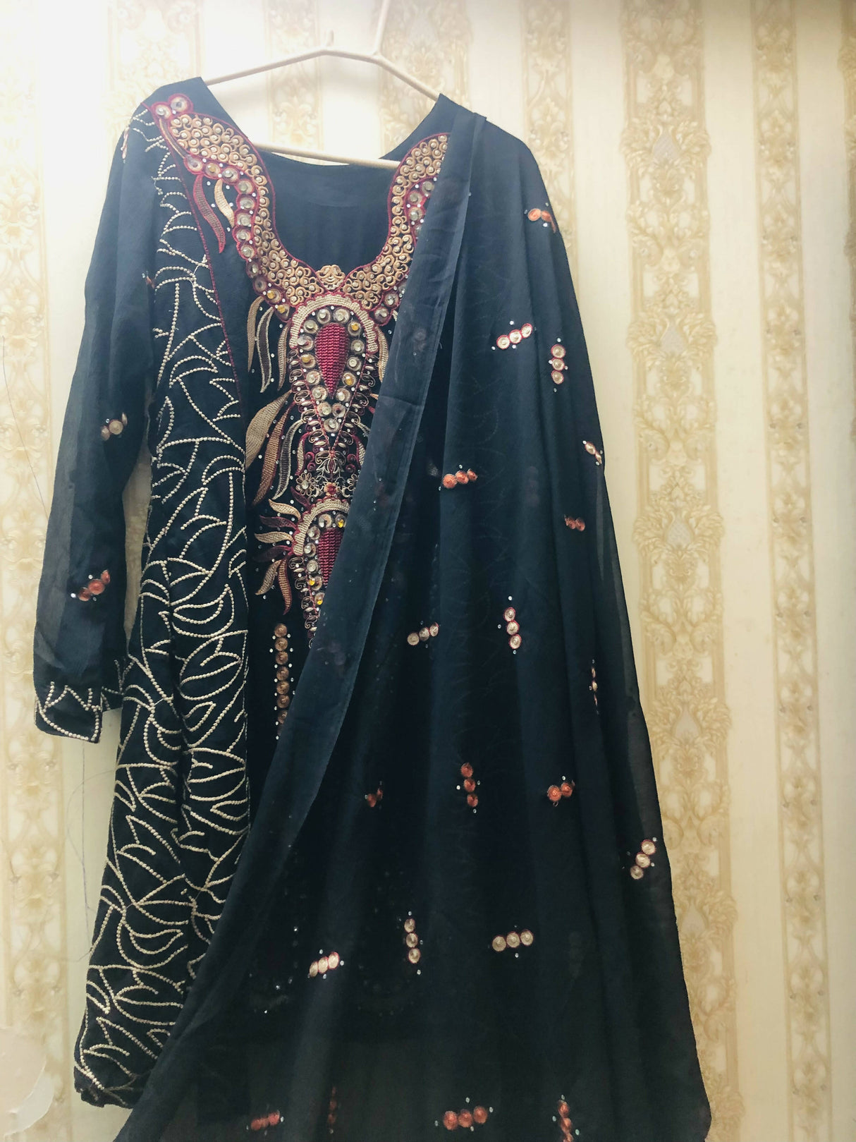 2 piece black shirt | Women Locally Made Formals | Medium | Preloved