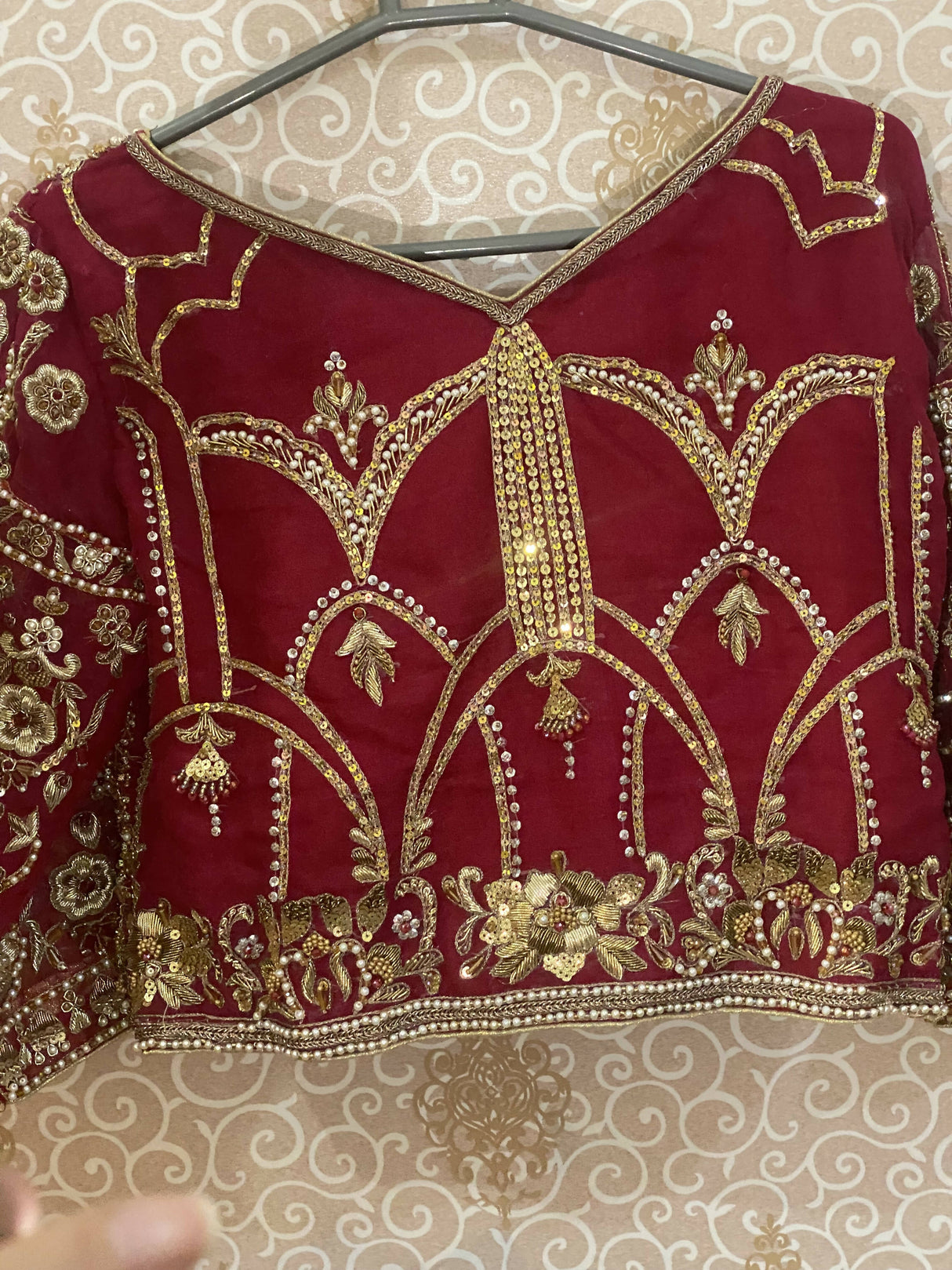 Luxurious Red lehnga Baraat | Women Bridals | Large | Worn Once