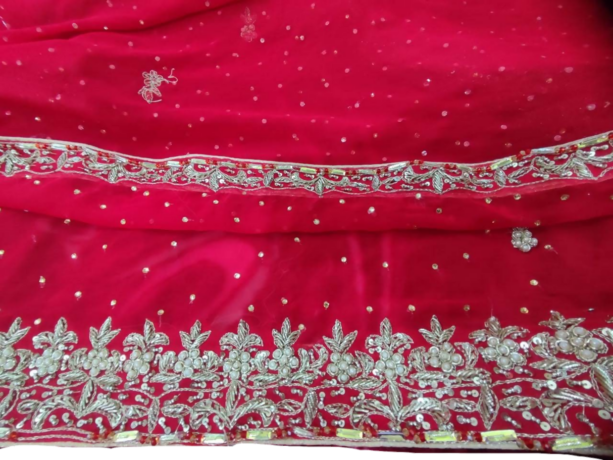 Bridal Fancy Organza Maxi | Women Bridals | Medium | Worn Once