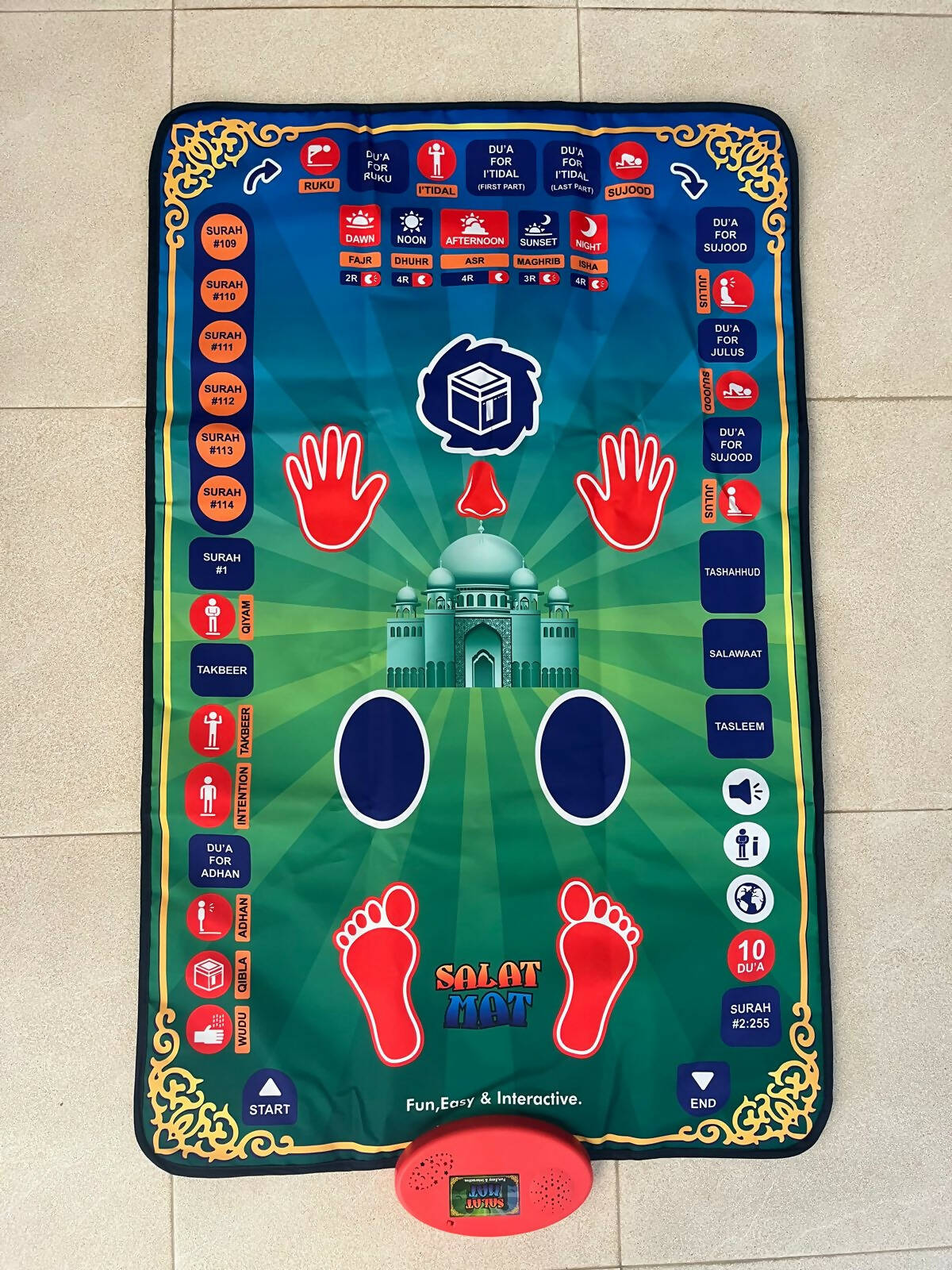 Islamic Education Prayer Mat | For Your Home | Brand New