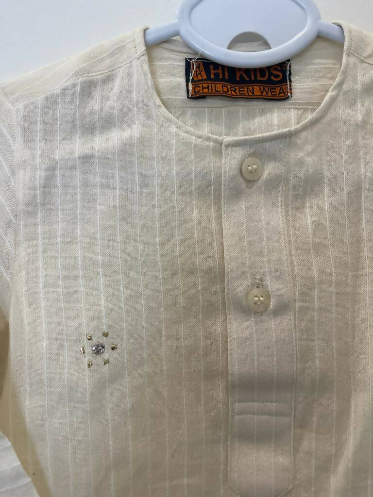 White Kurta 1 year | Boys Shalwar Kameez | Preloved
