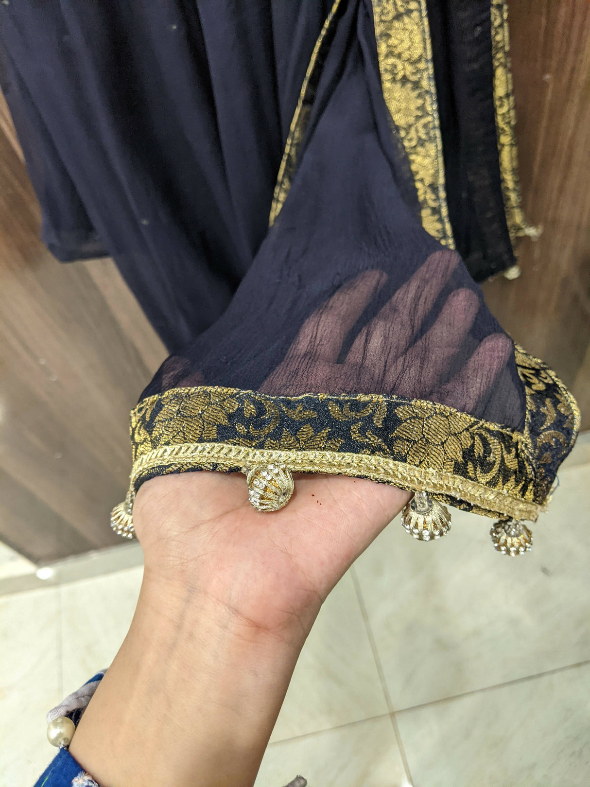 Blue Ladies wedding 3pc Suit | Women Branded Formals | Large | Preloved