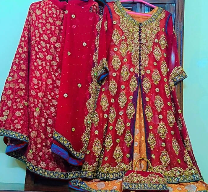 Red Festive Barat lehnga | Women Bridals | Worn Once
