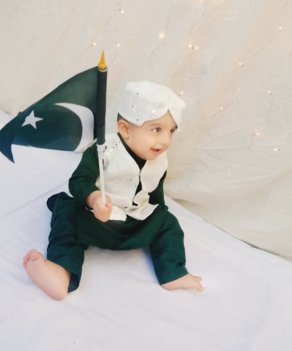 Independence day Kids Shalwar kameez | Kids | Boys Shalwar Kameez | 1 Yr | Worn Once