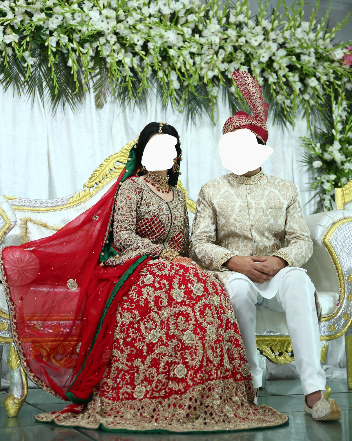 Arit Bridal Studio | Red Festive Baraat Lehaga | Women Bridals | Medium | Worn Once