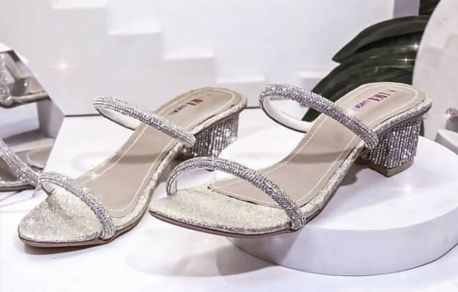 Sawa | Silver Heels | Women Shoes | Size: 6/36 | Preloved