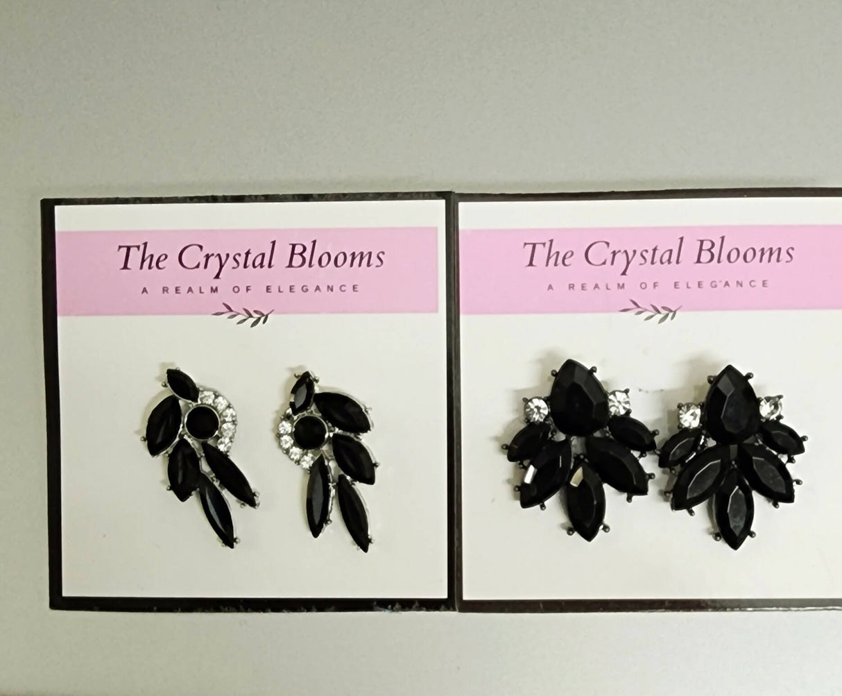 2 pair of Black Earrings (Size: M ) | Women Jewelry | New