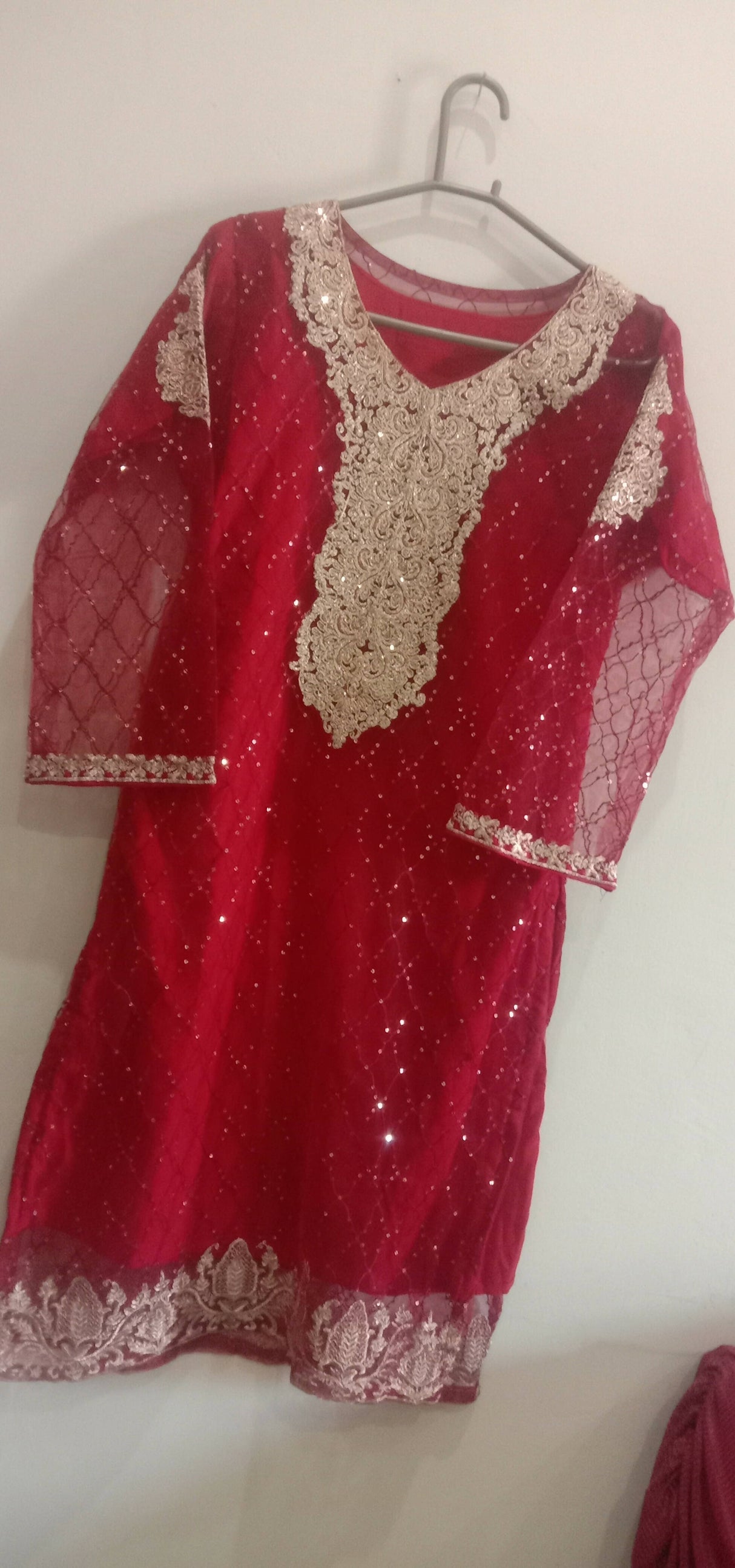 Red 4 PC gown style Suit | Women locally Made Formals | Brand New