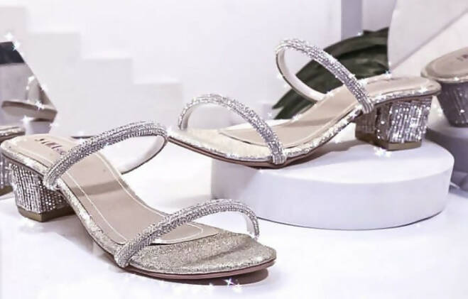 Sawa | Silver Heels | Women Shoes | Size: 6/36 | Preloved