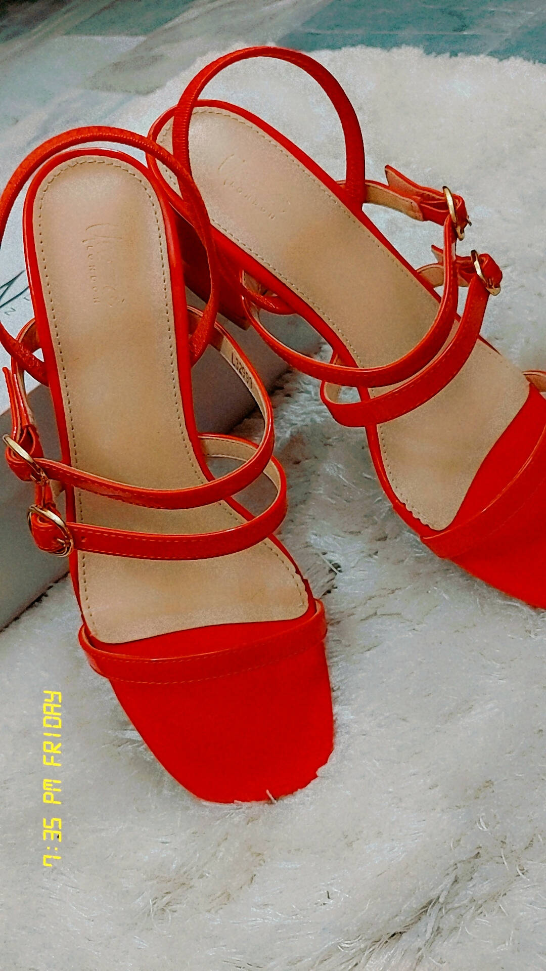 Unze London Red Heels | Women Shoes | Size 39 | Worn Once